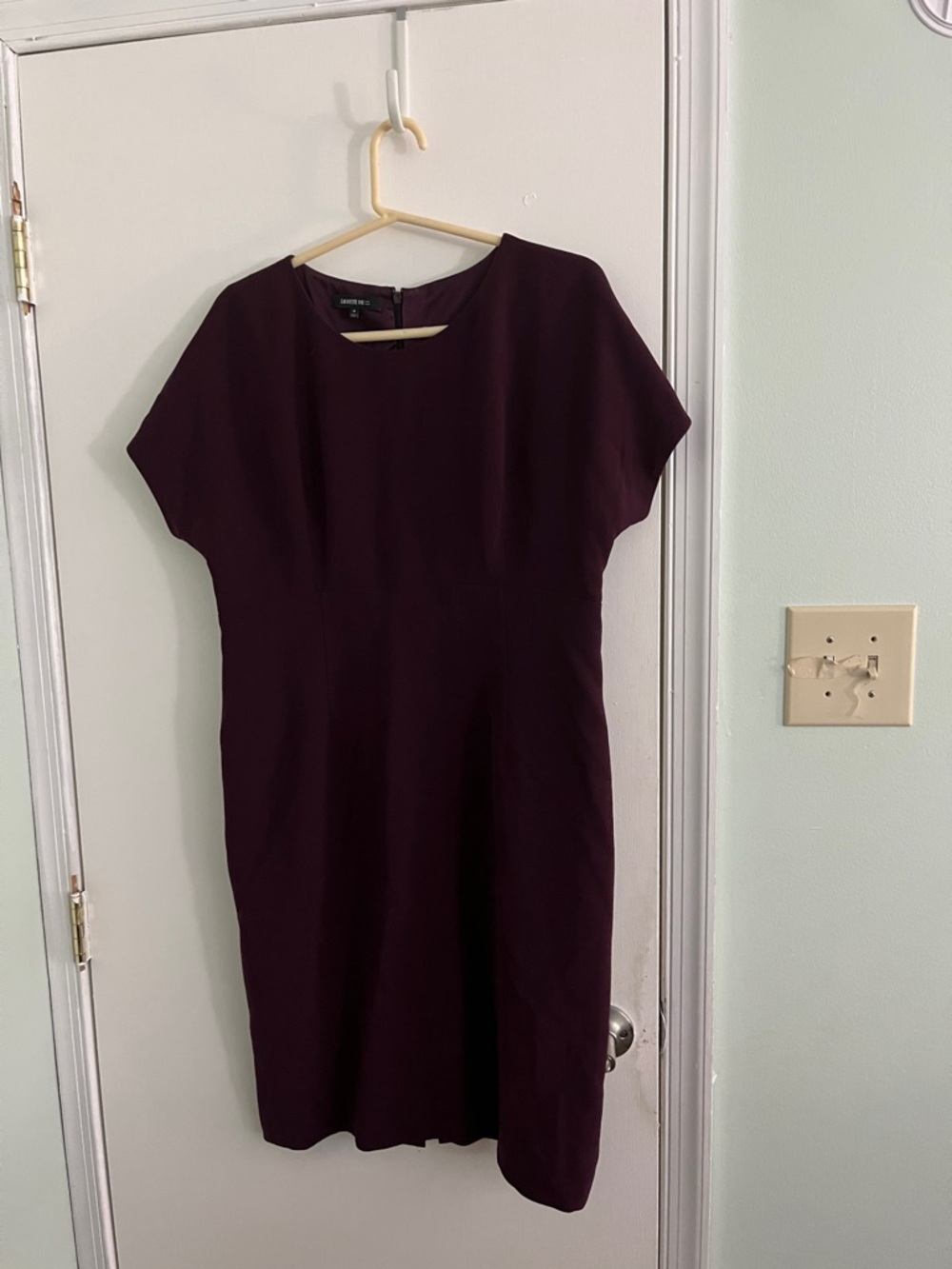 Lafayette 148 New York Plum Dolman Sleeve Midi Dress